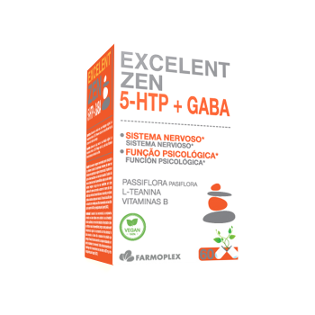 Excelent ZEN 5HTP+GABA 60 CAPSULAS